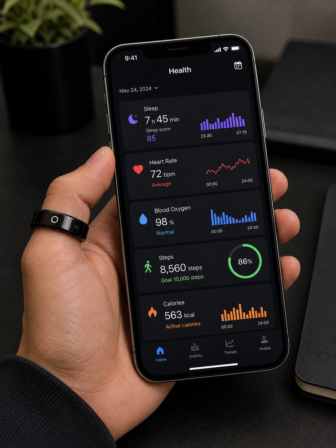NexPulse Smart Ring - Track Your Health 24/7